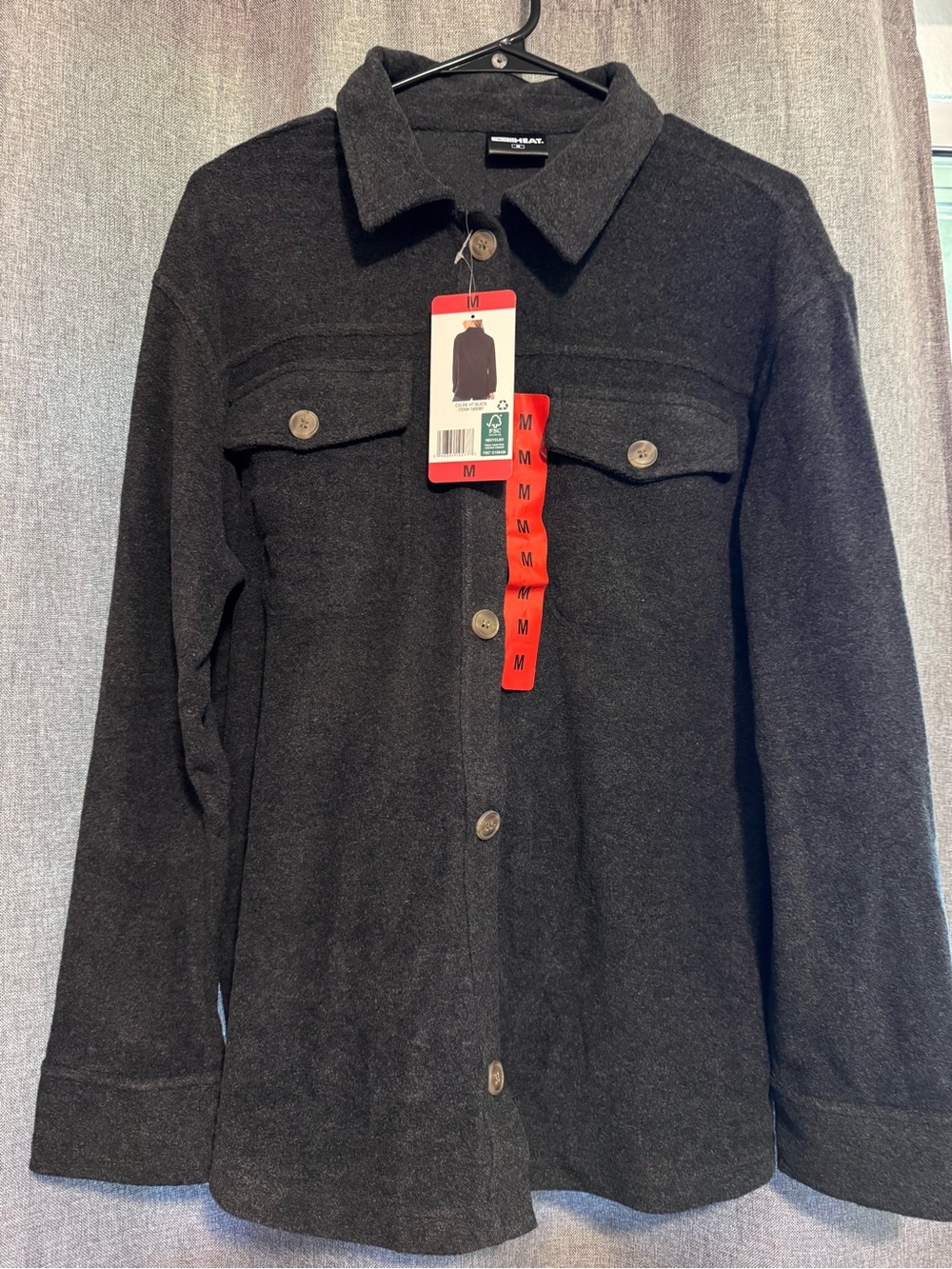 Modern Women's Black Button-Front Jacket - Unbranded